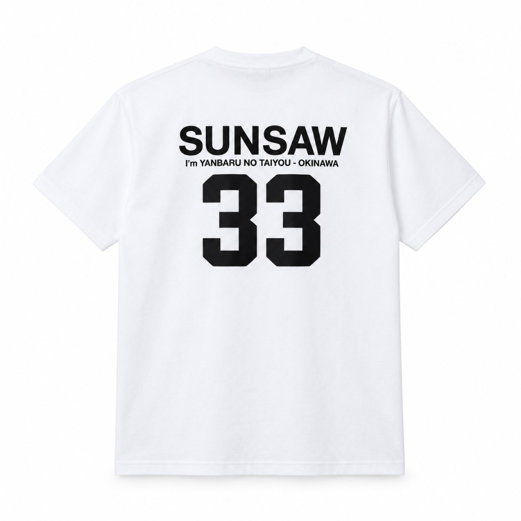SUNSAW 白Tシャツ 背面